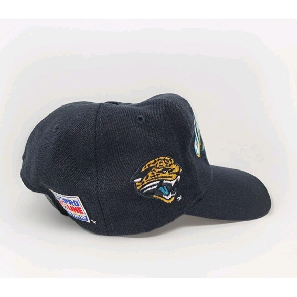 Jacksonville Jaguars Vintage 90s Logo Athletic NFL Hat Pro Line Cap Wool Black - Picture 4 of 8